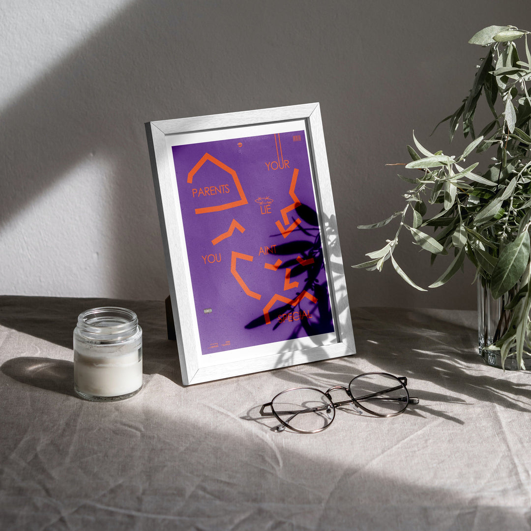 AIN'T THAT SPECIAL (purple) | Fine Art Print by Klaus Kinki