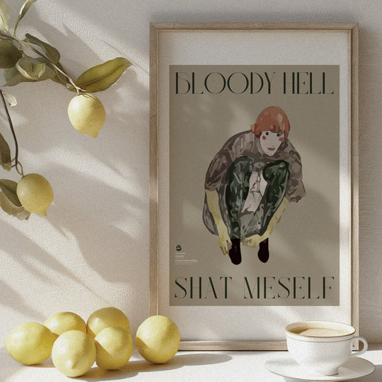 SHAT MESELF | Fine Art Print by Klaus Kinki